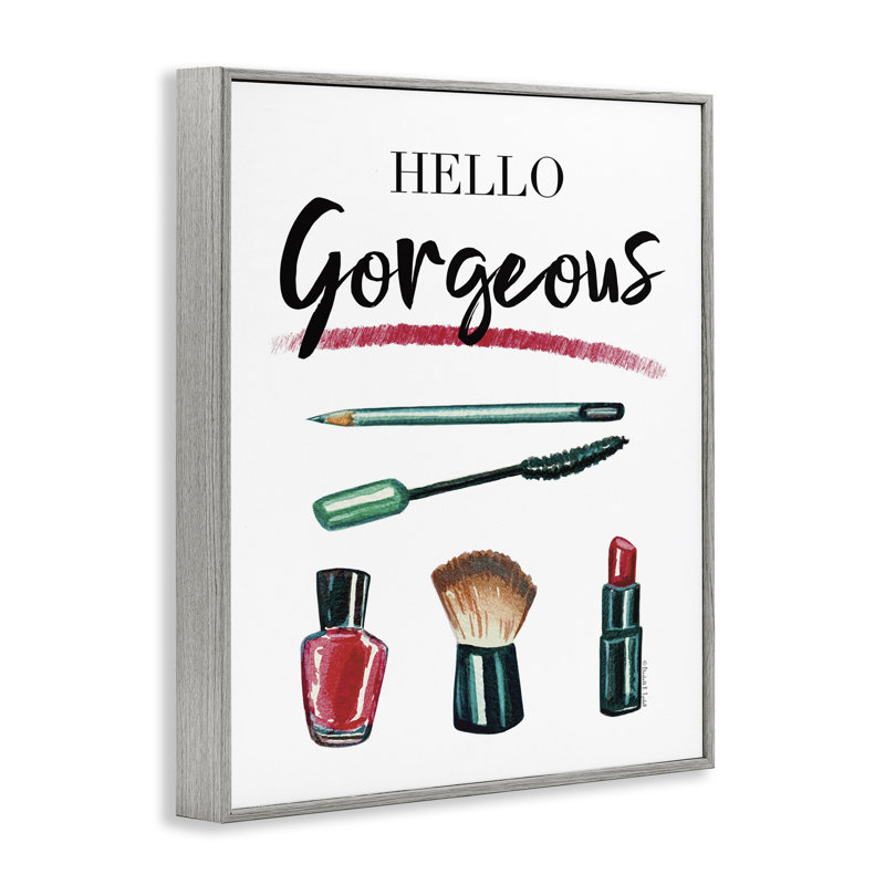 Hello Gorgeous avec maquillage, estampe numérique par Elizabeth Tyndall, Estampe numérique Farmhouse, H 14 po x l 11 po