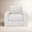 Chaise pivotante rembourrée Jonie-113066958