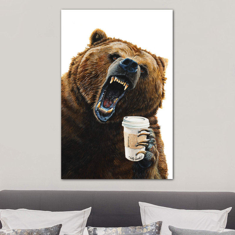 Grizzly Mornings by Holly Simental - Wrapped Canvas Print, 101.6 cm H x 66.04 cm W x 1.91 cm D