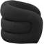 Fauteuil d'appoint pivotant en tissu Roxbury Boucle-88357465