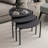 Modern Nesting Table Set (3 Pieces), Anthracite Color, 17.7 x 17.7 x 17.7 inches | 100% Melamine Coated Particle Board, Metal Frame, Thickness: 0.7 inches | Stylish & Versatile for Small Spaces, Durable & Elegant Design-1344982194-1344982197