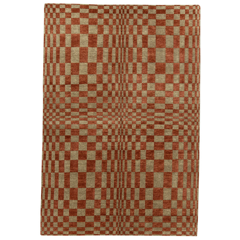 Hand Knotted Wool Geometric Indoor Rug