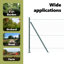 Vidaxl Fence With Posts PVC-Coated Steel-116798203-116798212