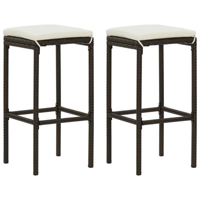 Mayline 29.9" Patio Bar Stool with Cushion by Red Barrel Studio