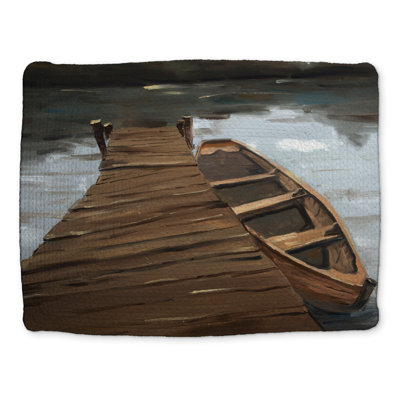 Coastal Trees Braided Placemat - Lake Dock Boat Home Decor
