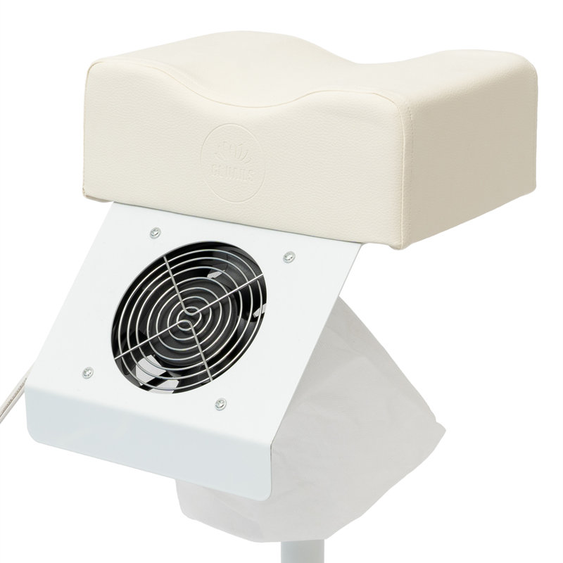 Tabouret de manucure avec aspirateur Lakizzy, Blanc