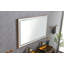 Miroir de salle de bain 60 po x 36 po à DEL avec cadre en aluminium, miroir de meuble-lavabo mural, anti-buée, mémoire, 3 couleurs, réglable en continu-157355593-157355597