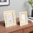 4 and 5" Gomez Gold Resin Rectangle Photo Frames, 10"H, Set of 2