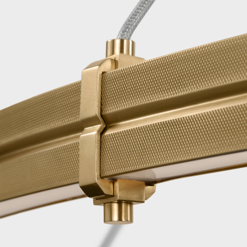 Paxton 10 - Light LED Chandelier, Natural Brass