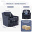 Upholstered Swivel Accent Chair-132720698
