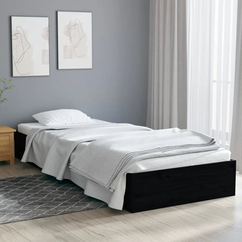 Bed Frame Solid Wood, natural, Single (3')