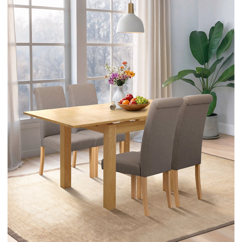 4 - Person Solid Oak Dining Set