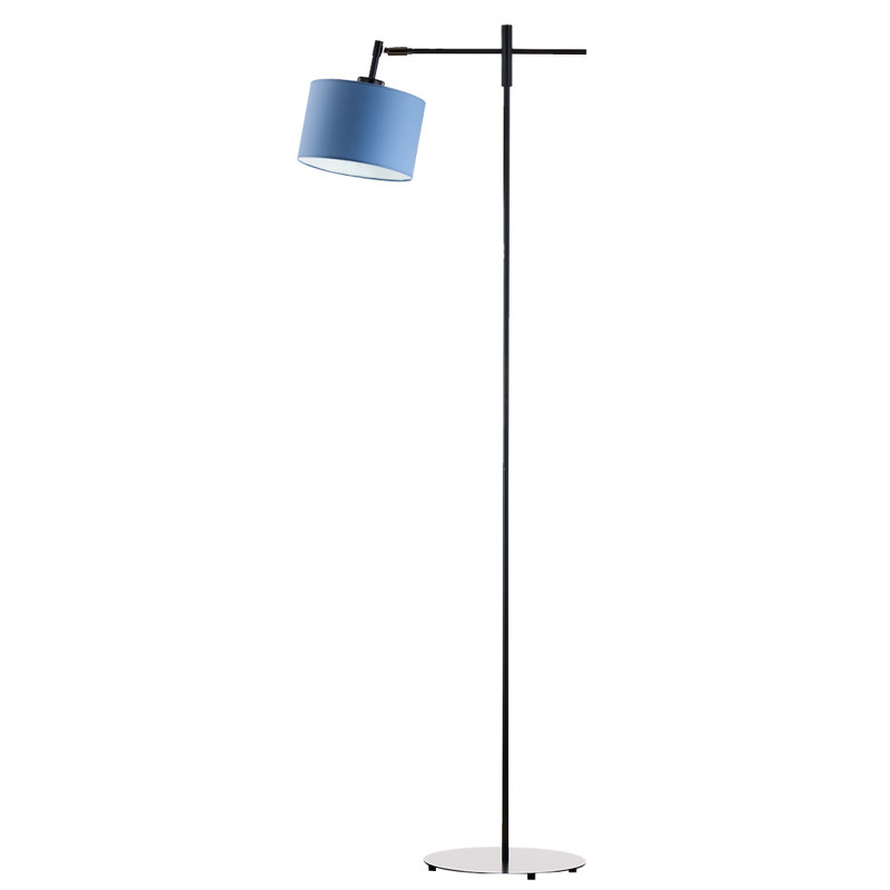 Chafton 145 H cm Floor Lamp, Blue, Black