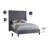 Dymph Upholstered Wingback Bed-63427120-63427117