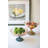  Painted Glass Compotes, Decorative Multi-Design Serving Set of 2