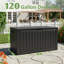 Boîte de rangement en résine 120 gallons - Rangement extérieur verrouillable et imperméable-126428000