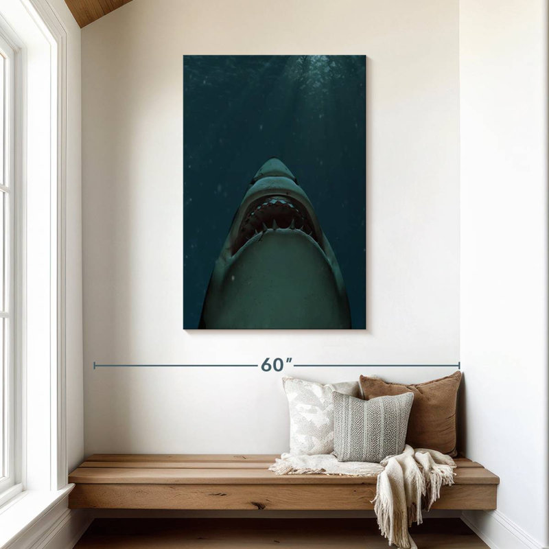 Brampt Jaws Of Great White Shark, 45" H x 30" W