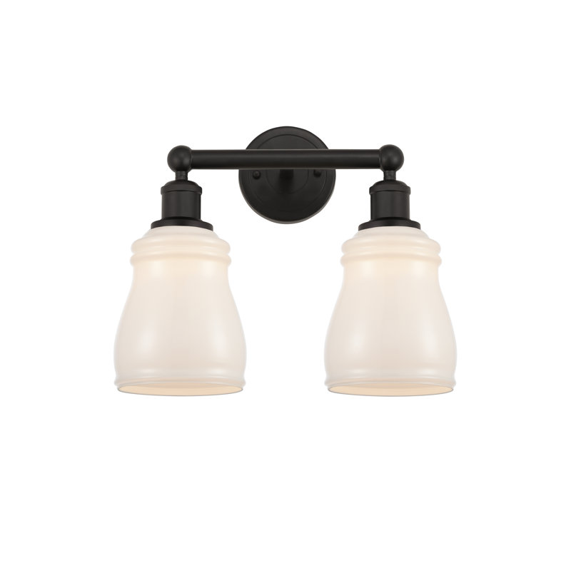 Mccarver 2 - Light Dimmable Vanity Light, White, Oil Rubbed Bronze