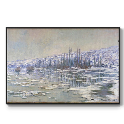 «Ice Floes On Seine», 1880, reproduction sur toile