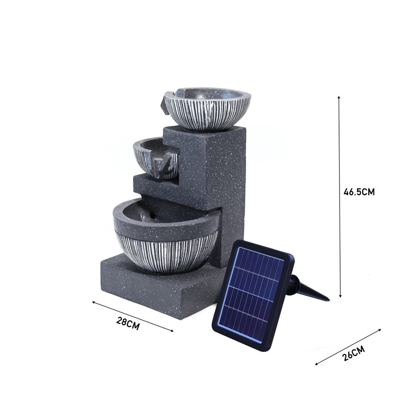 Weather Resistant Floor Fountain with Light