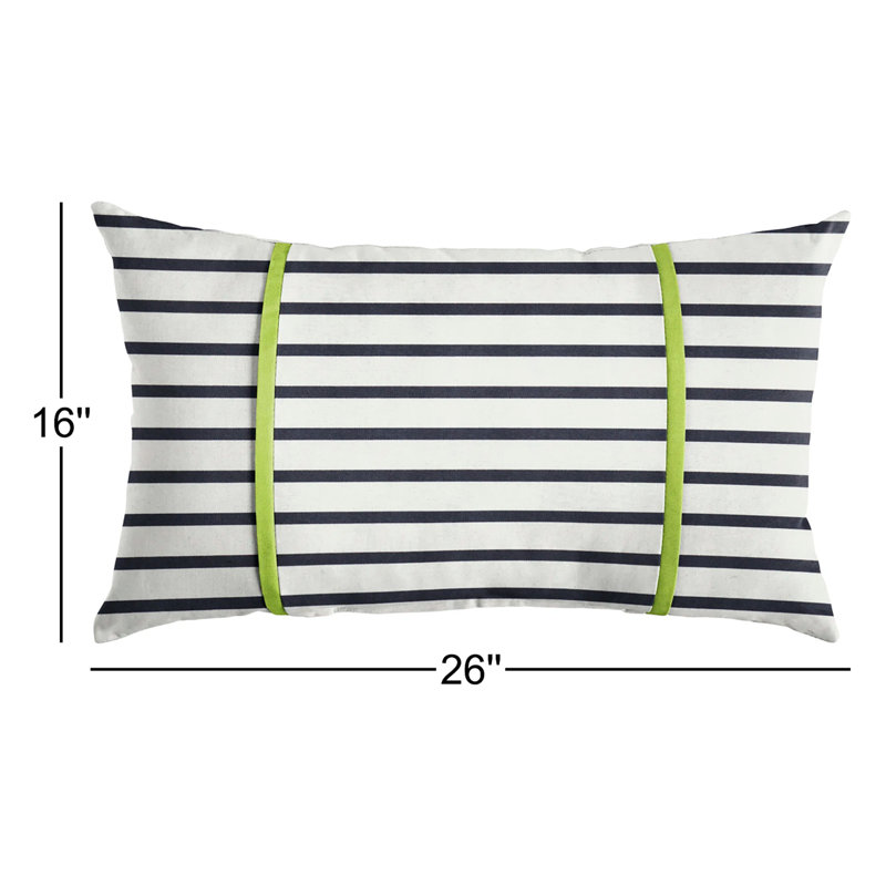 Housse et insert de coussin rectangulaire Stonebrook, 16 po x 26 po, Vert ara