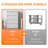  35.43" W 4 Drawer Metal Lateral File Cabinet with Lock for Home and Office.-384984549