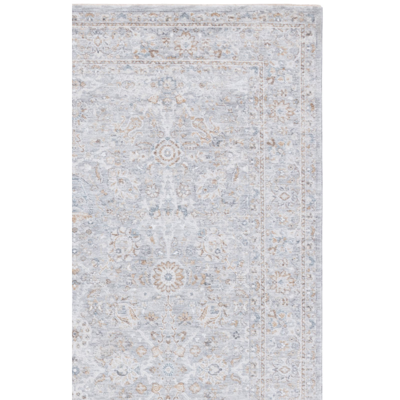 Tapis en polyester à usage oriental Voyle 478, Rectangulaire 8 pi x 10 pi