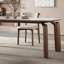 Artistic rock plate dining table chair set-1145960171
