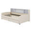 Lit plateforme tapissier avec rangement et tiroirs-604468293