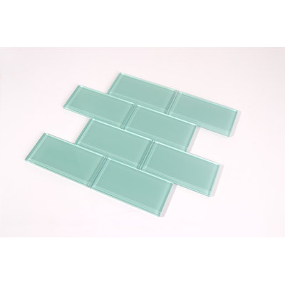 Carreau de mosaïque en verre à bord droit de qualité supérieure 3 po x 6 po