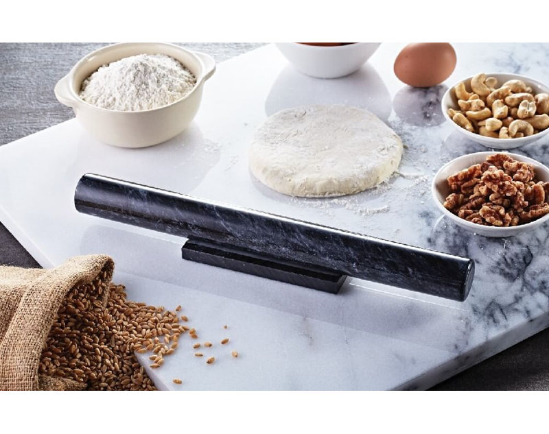 Artifacts Marble Rolling Pin, Black Matte