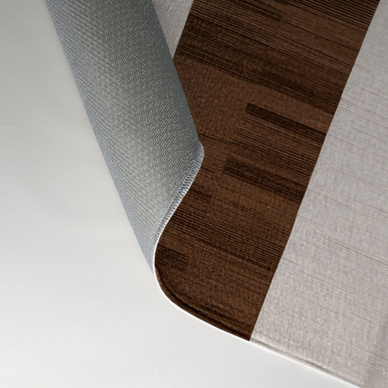 Tapis d'intérieur et d'extérieur à carreaux beige, Rectangulaire 3 pi x 5 pi