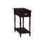 Table d'appoint, table d'appoint à 2 niveaux, table de bout, étroite, table de chevet, chambre à coucher, lampe, tiroir de rangement
