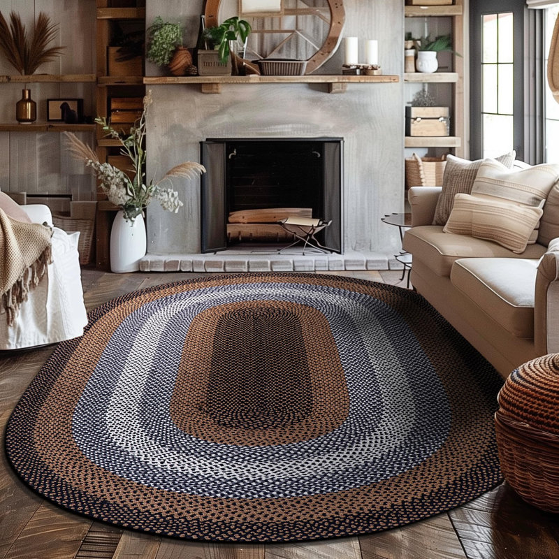 Enika Indoor Rug, Oval 8' x 10'