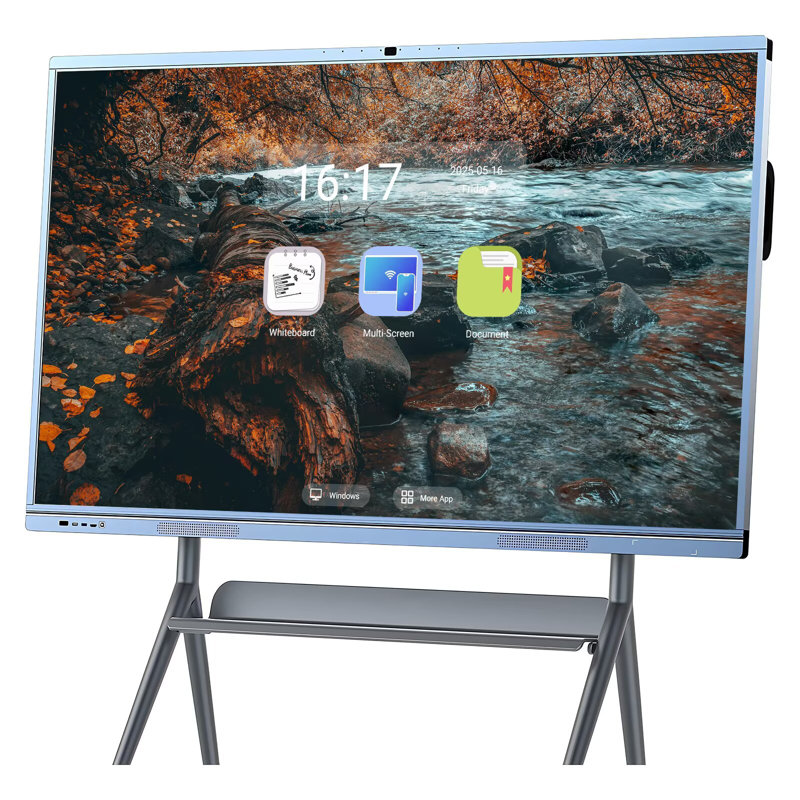 JYXCN Système double affichage intelligent 65 po, collaboration 4K, module PC OPS