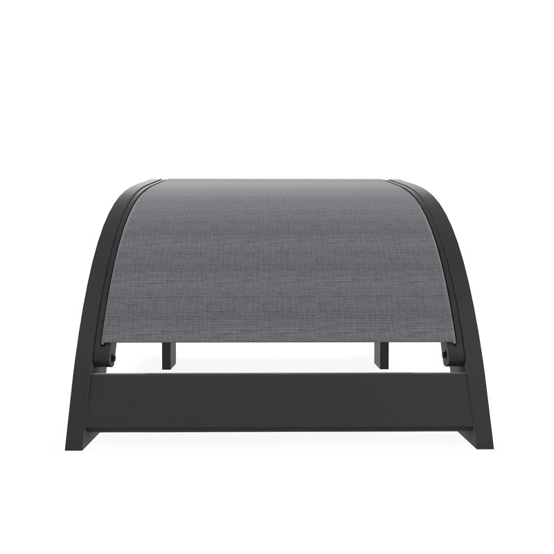 Repose-pieds Adirondack en polymère de qualité marine, Étain Augustine, Graphite