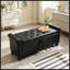 Banc rembourré capitonné avec rangement-1865697651