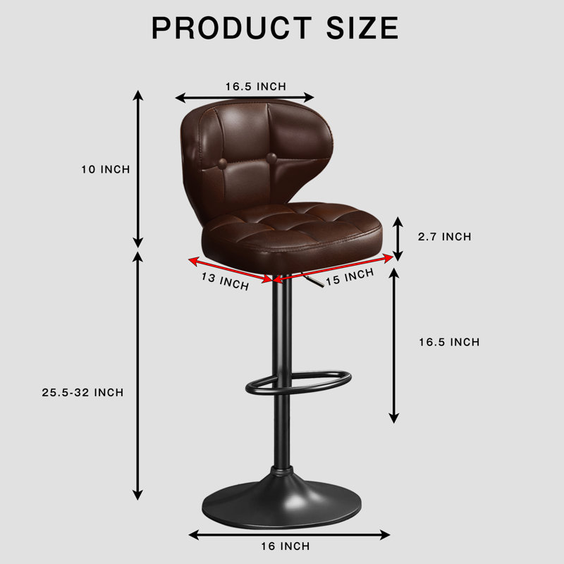 Ensemble de 6 tabourets de bar pivotants réglables avec dossier et repose-pieds, chaises de bar rembourrées à hauteur de comptoir pour îlot de cuisine, blanc