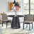 Parisi Round Solid Wood Base Dining Table-1505823632