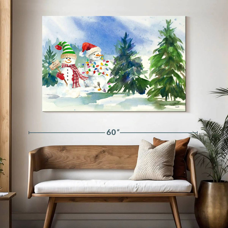 Snowman Valley II, 34" H x 51" W