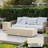  56-Inch Rectangle Iron Gas Fire Pit Table，Includes Tank Cover-483994368-483994370