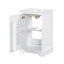 Meuble-lavabo de salle de bain avec lavabo, armoire de salle de bain avec porte à fermeture douce et tablette réglable