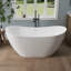 Baignoire de trempage autoportante en acrylique 60 po Tidal-128514567