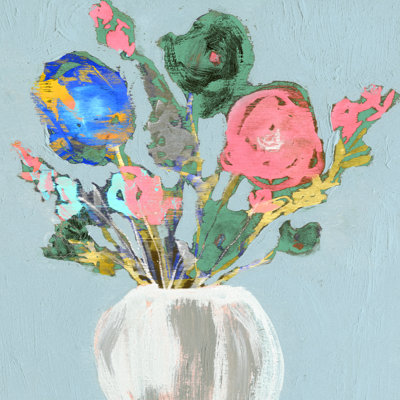 Fun Bouquet II - Wrapped Canvas Print