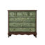 Console verte et bois manufacturé vert