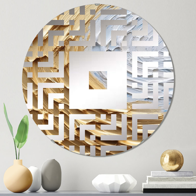 Kaylenn - Miroir mural carré, 23,6 po x 23,6 po