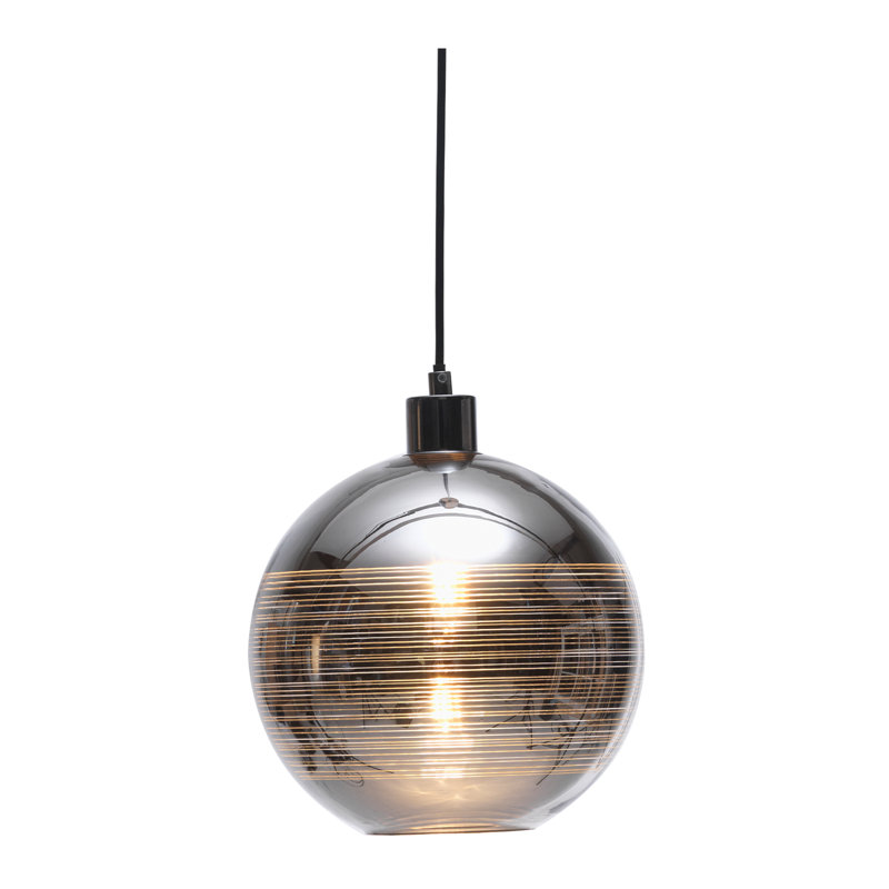 Martinique 1 - Light Copper Sphere Pendant, Chrome