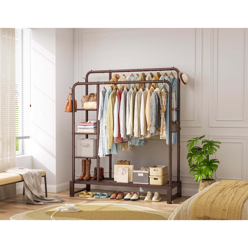 Bonville 115cm Clothing Rack, Brown