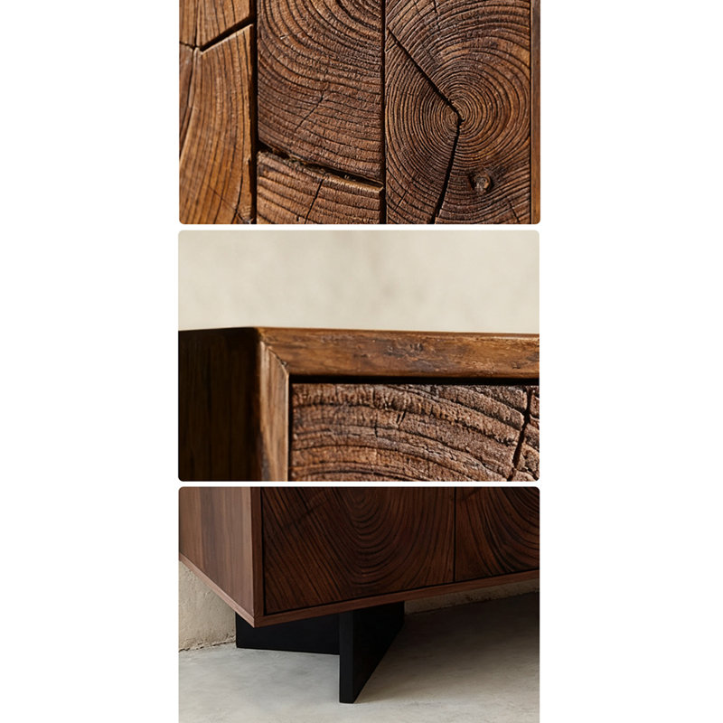Buffet luxueux style français, 33.5" H x 55.1" W x 15.7" D
