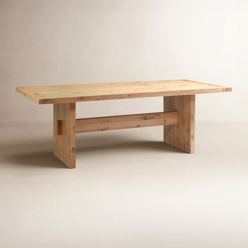 Alpine 85" Dining Table In Distressed Oak